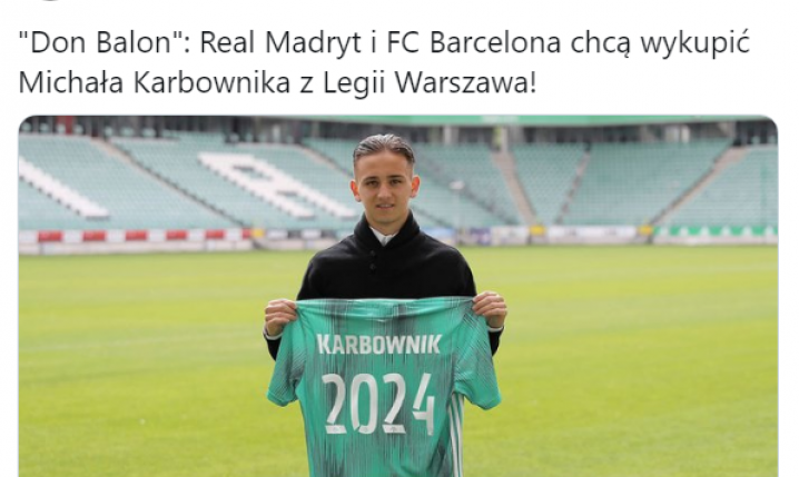 ''Don Balon'': TE KLUBY Z HISZPANII chcą Michała Karbownika xD